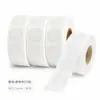 Etiquetas Adhesivas en Rollo para Mascotas de Venta Caliente, Etiquetas para Etiquetado y Sellado Automático Empacadas en Rollo de una Sola Fila, Pegatinas Transparentes Redondas para Sellado