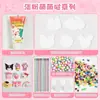Traje de kit de tarjetas Goo pegamento de crema goo card DIY hecho a mano bolsa de materiales goo card juguete para niños etiqueta colgante goo card