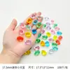 Novo Cristal Colorido Mini Kung Fu Panda Vermelho Coelho Animal Marinho Coleção Dinossauro Pequenos Enfeites Diversão Infantil