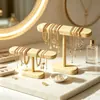 Soporte de Madera Maciza Ovalado Color Nogal de Gama Alta para Relojes Adorno Creativo Estante de Almacenamiento para Collares y Pulseras Estante de Exhibición para Pulseras