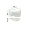 Pote Criativo para Temperos com Borda Dourada para Uso Doméstico, Pequeno Prato de Cerâmica para Molhos para Hotel, Prato Multiuso para Vinagre, Suporte para Hashi, Prato para Molho para Fondue