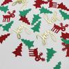 Confeti de Mesa de Navidad Alce Copo de Nieve Estrella de Cinco Puntas Lentejuelas para Lanzar Suministros para Fiesta de Navidad Regalo Accesorios DIY