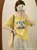 Camiseta de Verano Casual de Moda para Mujer de Algodón con Diseño de Copo de Nieve de Trece Líneas - Directo de Fábrica - En Stock