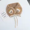 Orelheiras de Veludo Espessado Desenho Animado Fofo para Bebê Proteção Auricular Outono e Inverno Proteção Auricular para Crianças ao Ar Livre Bolsas de Orelha para Proteção Auricular