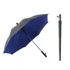 Guarda-chuva de Vinil com Cabo Longo, 8 Varetas e Capa Impermeável para Uso no Carro, Guarda-chuva de Golfe de 27 polegadas com Impressão de Logo Disponível, Proteção Solar, À Prova de Vento