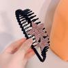 Estrella de cinco puntas alta Calavera cara superior lavado de cara antideslizante cabello roto acabado diadema todo partido pasador accesorios para el cabello diadema estilo dulce