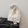 Bolso de Lona con Lazo de Encaje de Moda 2026 Verano Nuevo Estilo Hada Gran Capacidad Bolso de Mano Bolso de Hombro