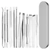 Caja de Almacenamiento Exquisita Caja de Empaque para Set de Manicura del Fabricante, Caja de Hierro, Caja de Plástico, Herramientas para Uñas, Empujador de Cutícula, Limpiador de Oídos