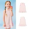 BalaOneBalabala ropa infantil vestido para niñas vestido infantil 2026 nuevo verano fresco ropa de punto
