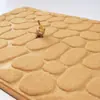 Directo del fabricante: Alfombra de suelo de forro polar coral con relieve de guijarros para baño y inodoro, absorbente de agua y antideslizante, juego de dos piezas para inodoro