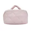 Directo de Fábrica Personalizado Acolchado de Diamantes Relleno de Algodón Bolso de Maquillaje Portátil de Gran Capacidad Bolsa de Tocador Portátil para Viaje