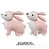 Novo carrinho de caminhada com rodas animal filme de alumínio balão desenho animado em pé imitação corda brinquedo real feira noturna praça atacado
