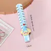 Peine de espina de pescado de figura de dibujos animados de colores dulces, peine lindo y portátil para peinar el cabello para niñas y niños, adecuado para uso doméstico