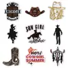 Novos Adesivos de Tecido Bordados em Jeans Western Adesivos de Patch Decorativo para Jaqueta Cavalo Pistola Bordados Etiquetas Bordadas