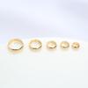 Pacote de 14K Pacote de Preservação de Cor de Ouro Anel de Contas Banhado a Ouro Caseiro Diy Jóias Anel de Contas Pulseira Acessórios Material Redondo Anel de Ouro