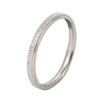 Anillo de Acero Aowei Luo Estilo Coreano Popular con Textura en Capas de Moda, Versión Plateada Estrella Mate y Brillante, Moderno para el Trayecto