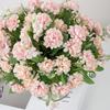 Ramo de simulación de boda de hortensias lilas, flores artificiales falsas, plantas transfronterizas, flores de seda, decoración, adornos florales