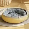 Ninho de Gato de Rattan, Ninho Fresco de Verão, Arranhador de Gato, Ninho de Gato, Tudo-em-Um, Universal para Todas as Estações, Lavável, Não Solta Pelo, Ninho de Dormir Resistente a Arranhões