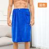 Saia de Banho Masculina Toalha de Banho de Microfibra com Fivela, Vestível para Uso Doméstico, Secagem Rápida, Adequada para Casa e Lazer
