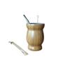 Taza de Acero Inoxidable para Yerba Mate Argentina de 8oz, Taza Calabaza con Bombilla, Cepillo, Cuchara con Filtro, Superventas Transfronterizo