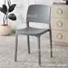 Cadeira de Jantar de Plástico Espessado para Uso Doméstico, Cadeira de Mesa de Jantar Moderna Minimalista, Banco Comercial Tendência para Restaurante com Encosto
