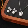 Conjunto de Brincos e Colar Weidni de Luxo Acessível, High-End, Elegante, Moderno e Versátil, Atacado para Mulheres