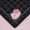 Acessórios de Resina de Gato Maçã Desenho Animado Feitos à Mão Cola de Creme Decorações DIY para Capas de Celular, Presilhas de Cabelo, Acessórios de Cabelo, Fivelas de Sapato e Enfeites