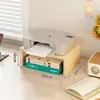Suporte para impressora, copiadora de mesa ajustável em altura, caixa de suporte elevada para armazenamento e organização de documentos de escritório, papel A4