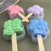 Molde de Silicone DIY para Sorvete Caseiro com Texto para Sucesso Acadêmico, Molde Criativo para Picolé de Sorvete, Molde de Cubos de Gelo, Molde de Sorvete
