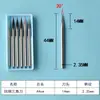 2.35 acero de tungsteno cuchillo de grabado cuchillo de borde triangular máquina de grabado de precisión cuchillo triangular cuchillo afilado herramienta de grabado nuclear cuchillo de grabado de cabeza oblicua CNC