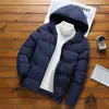 Abrigo de Algodón Grueso con Capucha y Forro de Polar para Hombre en Invierno, Chaqueta Versátil Cálida y Casual para Protección contra el Frío al Aire Libre