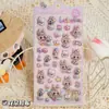 Adesivos Infantis Menina Adesivos de Relevo Estéreo 3D Desenho Animado Labubu Capa de Celular Copo d'Água Adesivos DIY Fofo Goo Card