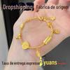 Pulseira de Bobina Cinco Vias Deus da Riqueza Vietnam Shajin Pulseira de Bobina Feminina Nicho Senso de Alto Nível Pulseira da Fortuna Exquisita