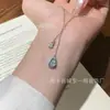 Atacado do Fabricante Pingente Raro Natural de Jacinto d'Água Azul Jade Prata S925 Incrustada Estilo de Design Fresco