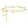 Cadena de cintura de metal elegante transfronteriza, accesorio para mujer, nueva cadena corporal de moda para chicas sexys, cadena de cinturón para vestido