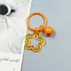 Chaveiro Anel de Livro Sino Estrela Pentágono Colorido Transparente Figura de Miçangas Perler Artesanal Feito à Mão Pingente Acessórios de Joia