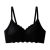 Tira de Gel Suporte Macio Sem Marcas Sem Aro Roupa Íntima Feminina Peito Pequeno Push-up Anti-queda Sutiã Fino Respirável para Mulheres