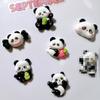 Accesorios de resina al por mayor accesorios diy zapatos hechos a mano flor vaso de agua pasta pegamento en crema tocado infantil parche artes marciales panda