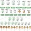 120 piezas de adornos para pasteles, bolas doradas, bolas plateadas, bolas de colores, bolas de espuma, decoraciones para repostería, suministros de decoración para bodas y fiestas de cumpleaños