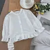 Camisa Rantuo para Niñas 2026 Nuevo Estilo Camisa de Manga Larga Estilo Academia Infantil para Niños Pequeños y Niños Versátil Moderna Transfronteriza
