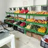 Prateleira de Frutas Rack de Exposição Três Níveis Rack de Legumes Prateleira de Supermercado Rack de Loja de Frutas Frescas Rack de Legumes Supermercado Simples