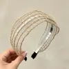 Diadema retro de corona alta para mujer, simple y elegante, diadema de ala ancha que no estrangula el cabello, accesorio para el cabello de moda estilo coreano
