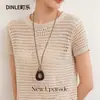 Nuevo collar largo irregular de estilo retro chino con un toque de lujo ligero de alta gama, diseño de nicho, accesorio estilo 'old money' para mujer