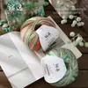 Hilo de Lana y Algodón Serie Hill con Colores Degradados Patrón para Chalecos, Bufandas y Sombreros Tejidos a Mano DIY