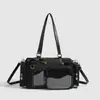 Bolsa Tote Transparente Estilo Anime Original para Meninas, Bolsa de Ombro Transversal de Grande Capacidade, Bolsa Boston Ita Tendência