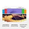Cordas para violão folk, violão acústico, violão elétrico, bronze fosforoso, conjunto de cordas para violão, cordas EXL110/120