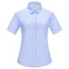 Traje de Camisa Profesional de Manga Corta para Hombre de Verano Accesorio de Venta Ropa de Raya Fina LOGOTIPO Bordado Camisas para Hombre y Mujer