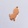 Colgante de joyería con diseño de cachorro, accesorio de acero inoxidable con espejo, ideal para hacer tú mismo, superventas transfronterizo