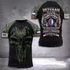 Camiseta con estampado de la bandera rusa más vendida en comercio exterior, flexible, 3D, de manga corta, para hombre, fabricantes de primera línea