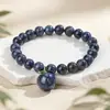Pulsera de piedra natural y cristal estilo popular cruzada pulsera de cuentas de una sola hebra pulsera bohemia joyería al por mayor
